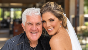 Natalia Alcocer junto a su papá Eduardo Alcocer